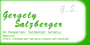 gergely salzberger business card